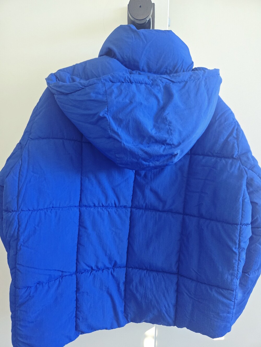 Womans Cobalt Blue Quilted Puffer Jacket - Bright Blue Small - Picture 9 of 9